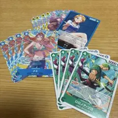赤緑ルフィデッキパーツ ナミSRサンジ全開ナミRセット - メルカリ