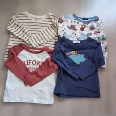 長袖Tシャツ4枚セット 95cm以下