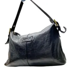 アニエスベー　ボヤージュ　ハンドバッグ　肩掛けバッグ　ブラック黒　レザー