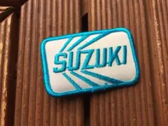 【70's SUZUKI ロゴ ワッペン】ビンテージ スズキ 2サイクル