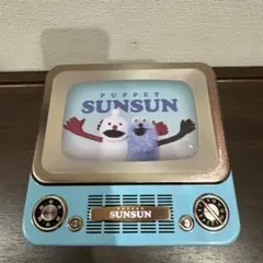 PUPPET SUNSUN レトロテレビ型 ブリキ缶小物入れのサムネイル