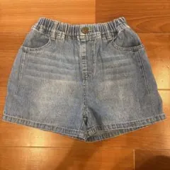 デニム ハーフパンツ ゴムウエスト　120