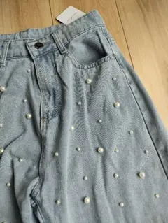 新品タグ付き　anchic パールデニムパンツのサムネイル