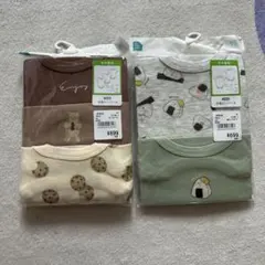 【未使用】半袖ロンパースセット 95cm 柄物