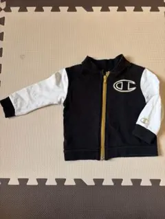 Champion ジップアップ トレーナー 80cm 黒/白