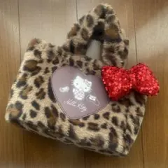 ハローキティ ヒョウ柄 バッグ　ファー　アベイル　完売品　しまむら