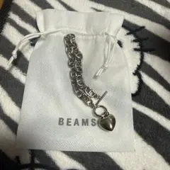 BEAMS ハートチャーム付きブレスレット
