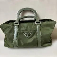 PRADA ナイロントートバッグ オリーブグリーン　2way
