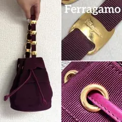 【超超レア・美品・90's】Ferragamo VARA金具　ハンドバッグ