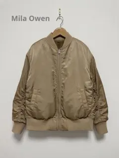 【新品】MilaOwen ミラオーウェン　アイボリー ジャケット 楽天市場】【SALE／50%OFF】ボンディングダブルZIPブルゾン Mila