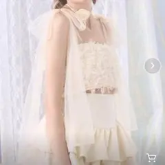 【Lovilyn】リボンチュールビスチェ