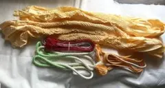 着物 着付け小物 しぼり加工 黄色 紐
