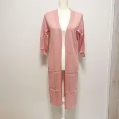 ロングカーディガン レディース オープン 薄手 ニット 冷房対策 uvカット