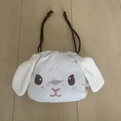 HAPINSうさぎの巾着付きエコバッグ