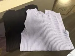 Rirandture ノースリーブ ニット トップス 2点セット