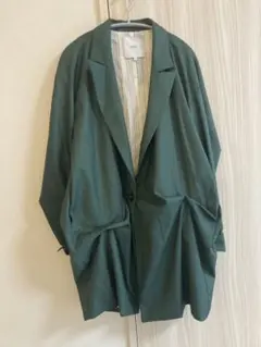 【美品】UN3D. グリーン テーラードジャケット F
