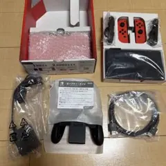 【極美品】Switch 有機EL マリオレッド 付属品完備
