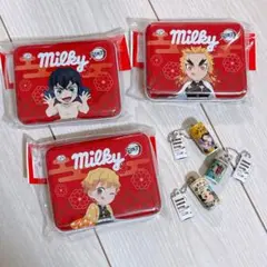 ミルキー缶 (鬼滅の刃) 3個セットおまけつき