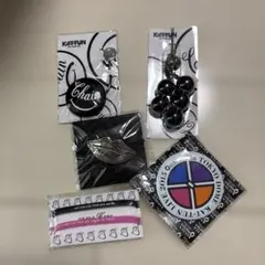 KAT-TUN ライブツアーキーホルダー缶バッジセット