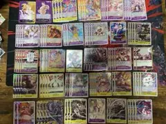 ミ*キ様 ワンピースカード　紫黄プリン　紫カタクリ　デッキパーツ