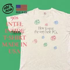USA製 90s INTEL INSIDE Tシャツ インテル 企業