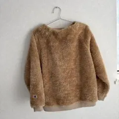 Champion ベージュ フリース トレーナー