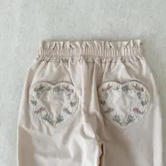 cottoli 花刺繍パンツ 100
