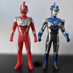 ウルトラマンオメガ ルーブ ブルアクア ソフビ フィギュア 2体セット
