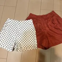 ショートパンツ2枚セット　140センチ(S)ナチュラルビューティベーシック・N等