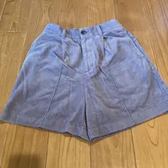 GU ショートパンツ パープル　コーデュロイ