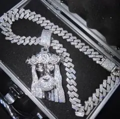 ブリンブリン ジルコニア ネックレス b-boy 真鍮×K18 アバランチ 風 