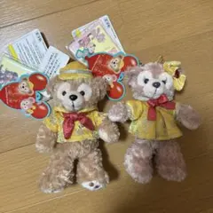 【限定】ダッフィー＆シェリーメイ ぬいぐるみバッジ 30周年 セット タグ付き
