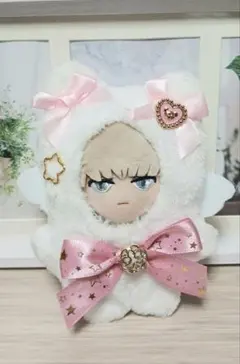 〖ハンドメイド〗うさ耳　ぬい服　着ぐるみ　ちびぐるみ　にじぱぺっと　天使