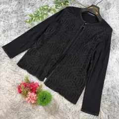 ✨MISSEL✨サイズL カーディガン 長袖 ブラックのサムネイル