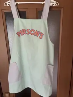 【美品】パーソンズ エプロン M-L グリーン 肩紐調節可 PERSON'Sのサムネイル