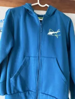 PUMA フルジップパーカー 青
