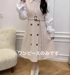 ABITOKYOスキッパネックダブルメルトンジャンバースカート