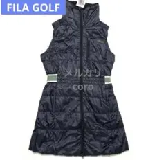 FILA フィラ ゴルフ レディース ワンピース 中綿 撥水加工 保温 蓄熱 M