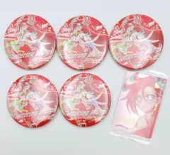 【匿名配送】トロプリ ウエハース 缶バッジ キュアフラミンゴ 滝沢あすか 6点