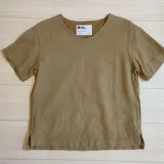 MHL. ブラウンカーキ Vネック 半袖Tシャツカットソーのサムネイル