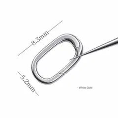 K18YG WG PG クラスプ オーバル 18k パーツ スナップ開口 コマ - メルカリ