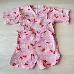 【美品】ベビー浴衣　甚平(サイズ記載無しですが80センチ実感値)