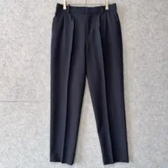 美品 センタープレス タック入 スラックス テーパードパンツ 13 大きいサイズ
