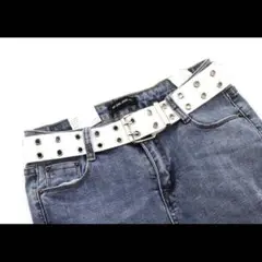 新品 ダブルピンベルト ユニセックス ロック