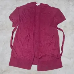 GLOBAL WORK ロングカーディガン ボルドー Mサイズ