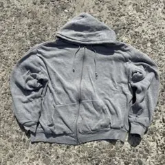 90s キャンバー USA製ブラック ジップパーカー ダブルフェイス サーマル 90s キャンバー USA製ブラック ジップパーカー ダブルフェイス