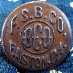 チェンジボタン F.S.B. Co. ビンテージカバーオール用 1910s