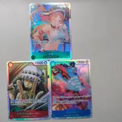 ワンピースカード【蒼海の七傑】ナミ　トラファルガーロー　ジンベエ　SR