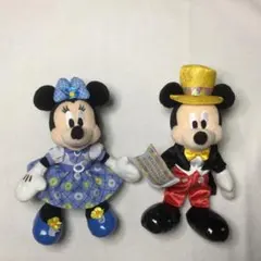 ミッキー　ハッピーバースデー　ミニー　ブルーエバーアフター　ぬいぐるみ