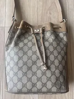 Gucci GGキャンバス バケツ型ショルダーバッグ